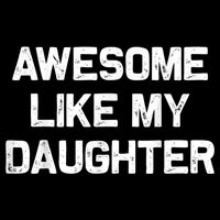 Awesome Like My Daughter Funny Fathers Day Dad Mesh Reversible Basketball Jersey Tank