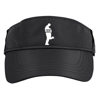 Awesome Like My Daughters Dad Daughter Funny FatherS Day Adult Drive Performance Visor