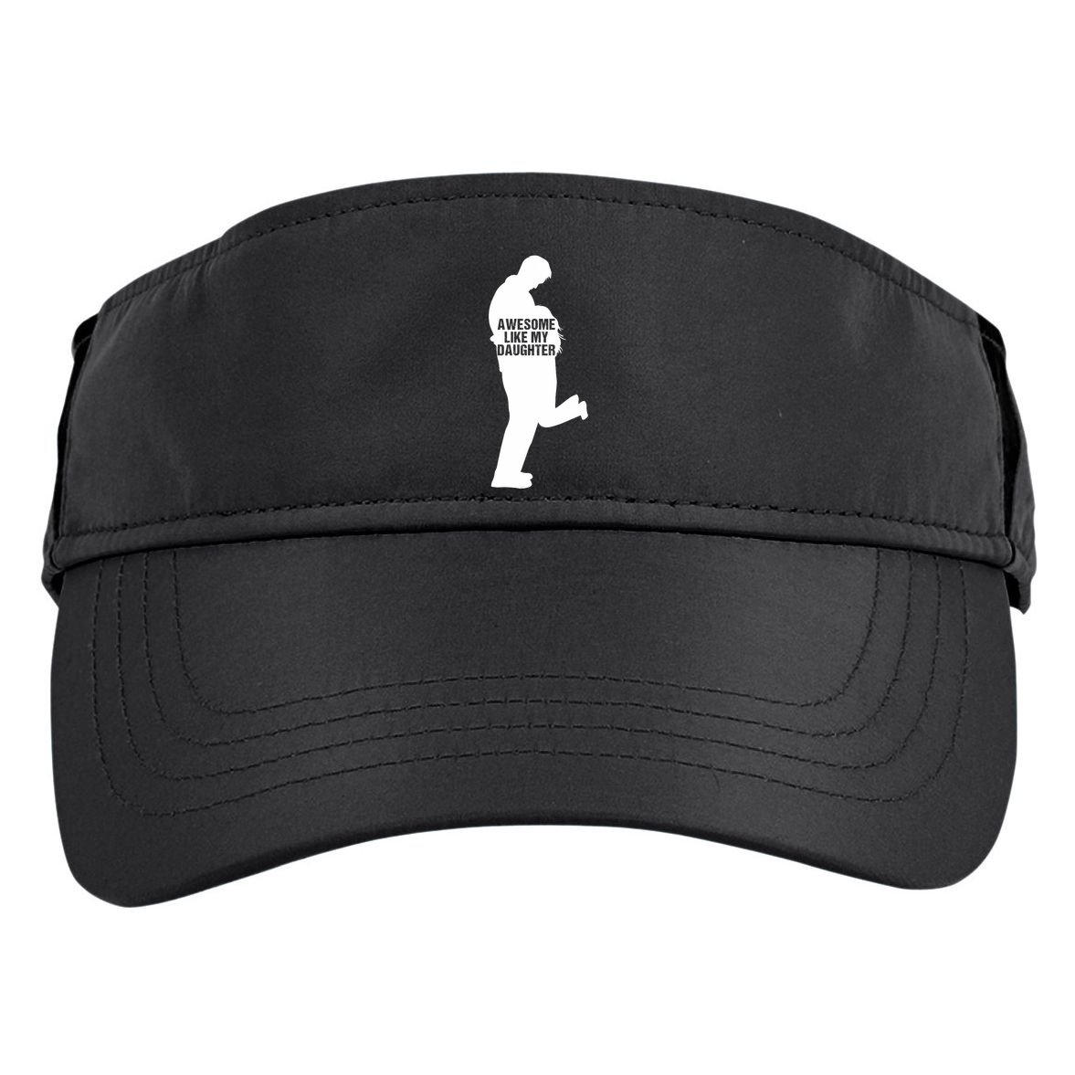 Awesome Like My Daughters Dad Daughter Funny FatherS Day Adult Drive Performance Visor