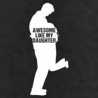 Awesome Like My Daughters Dad Daughter Funny FatherS Day Adult Drive Performance Visor