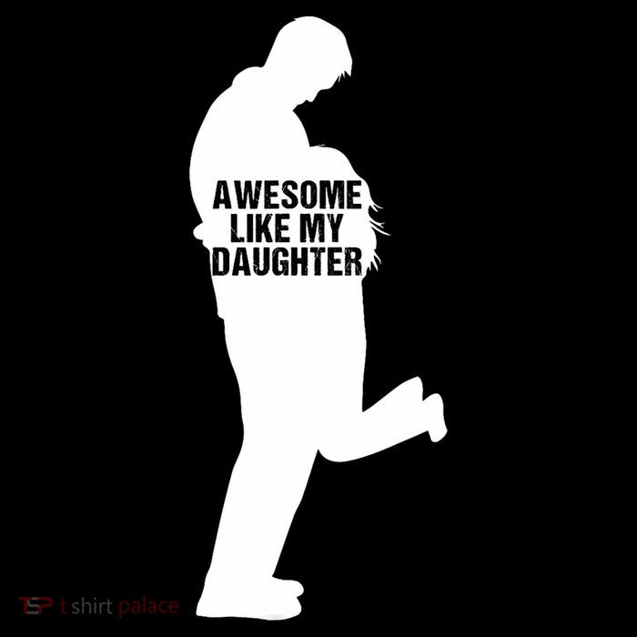 Awesome Like My Daughters Dad Daughter Funny FatherS Day Drawstring Bag