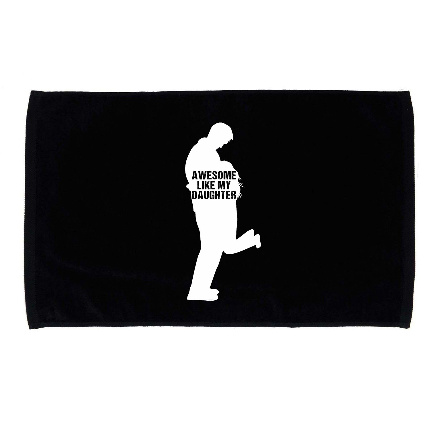 Awesome Like My Daughters Dad Daughter Funny FatherS Day Microfiber Hand Towel