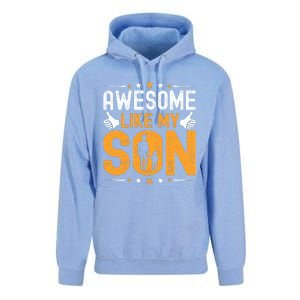 Awesome Like My Son Happy Fathers Day Unisex Surf Hoodie