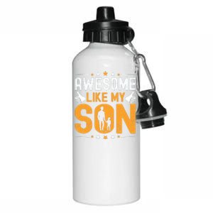 Awesome Like My Son Happy Fathers Day Aluminum Water Bottle