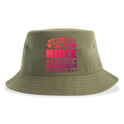 Awesome Like My Niece Uncle Aunt Gift Sustainable Bucket Hat