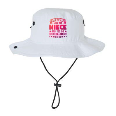 Awesome Like My Niece Uncle Aunt Gift Legacy Cool Fit Booney Bucket Hat