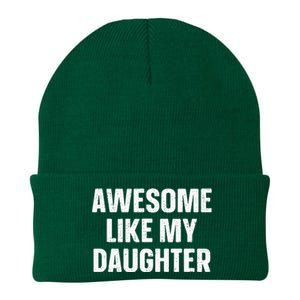 Awesome Like My Daughter Gift Fathers Day Knit Cap Winter Beanie