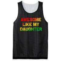 Awesome Like My Daughter Gifts Fathers Day Juneteenth Dad Mesh Reversible Basketball Jersey Tank