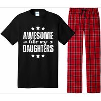 Awesome Like My Daughters Funny Fathers Day Dad Vintage Pajama Set