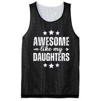 Awesome Like My Daughters Funny Fathers Day Dad Vintage Mesh Reversible Basketball Jersey Tank