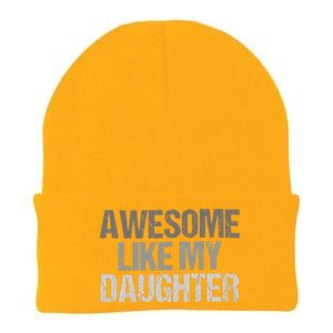 Awesome Like My Daughter Cool Unique FatherS Day Dad Knit Cap Winter Beanie