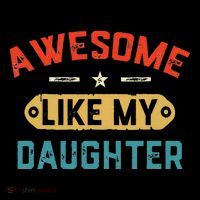 Awesome Like My Daughter Retro Man Dad Funny Fathers Day Impact Tech Backpack