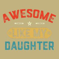 Awesome Like My Daughter Retro Man Dad Funny Fathers Day Button