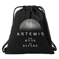 Artemis Launch Mission To The Moon And Beyond Drawstring Bag