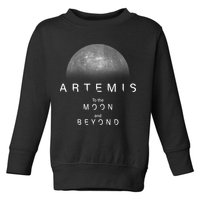 Artemis Launch Mission To The Moon And Beyond Toddler Sweatshirt