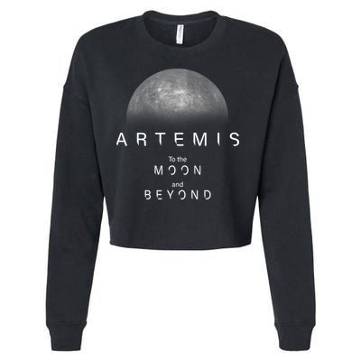 Artemis Launch Mission To The Moon And Beyond Cropped Pullover Crew