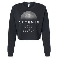 Artemis Launch Mission To The Moon And Beyond Cropped Pullover Crew