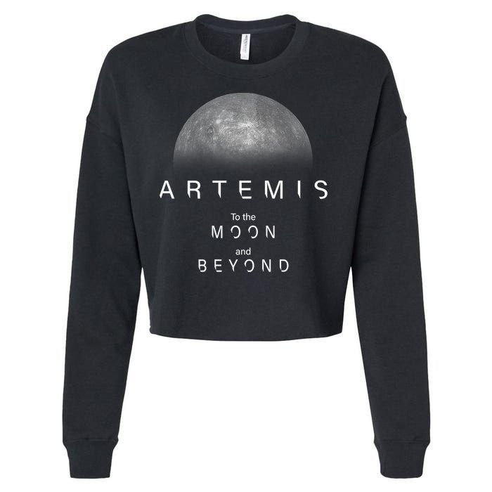 Artemis Launch Mission To The Moon And Beyond Cropped Pullover Crew