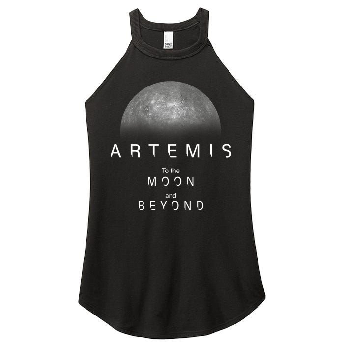 Artemis Launch Mission To The Moon And Beyond Women's Perfect Tri Rocker Tank