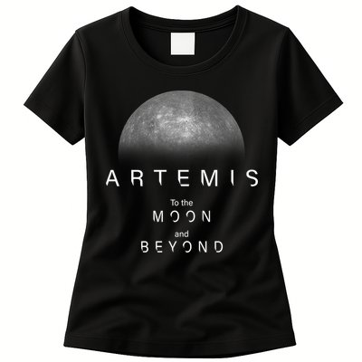 Artemis Launch Mission To The Moon And Beyond Womens T-Shirt