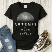 Artemis Launch Mission To The Moon And Beyond Womens T-Shirt
