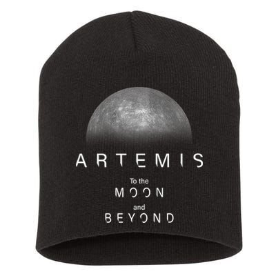 Artemis Launch Mission To The Moon And Beyond Short Acrylic Beanie