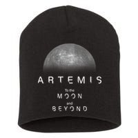 Artemis Launch Mission To The Moon And Beyond Short Acrylic Beanie