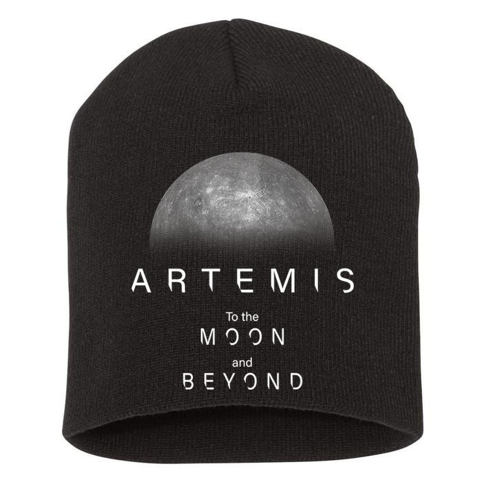 Artemis Launch Mission To The Moon And Beyond Short Acrylic Beanie