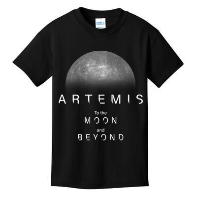 Artemis Launch Mission To The Moon And Beyond Kids T-Shirt