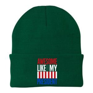 Awesome Like My President Donald Trump 2024 Elections Knit Cap Winter Beanie