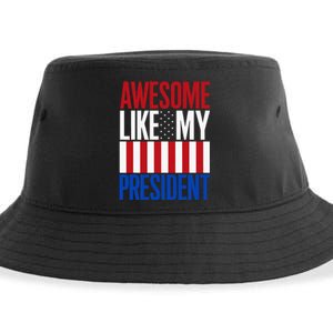 Awesome Like My President Donald Trump 2024 Elections Sustainable Bucket Hat