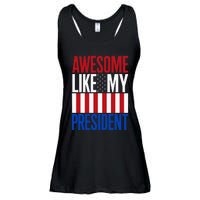 Awesome Like My President Donald Trump 2024 Elections Ladies Essential Flowy Tank