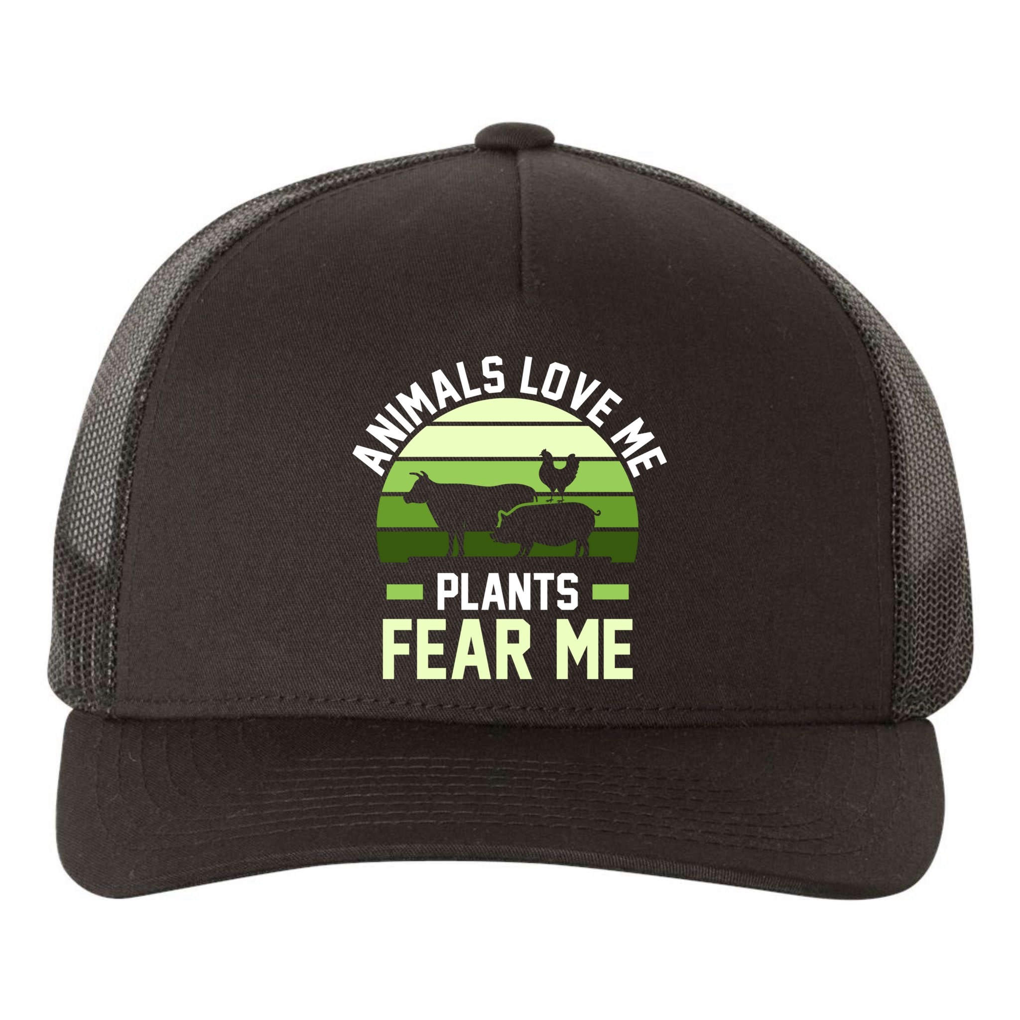 Animals Love Me Plants Eat Plants Cool Gift Yupoong Adult 5-Panel Trucker Hat