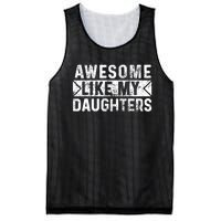 Awesome Like My Daughters Parents Day Family From Daughter Mesh Reversible Basketball Jersey Tank