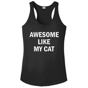 Awesome Like My Cat Ladies PosiCharge Competitor Racerback Tank