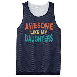 Awesome Like My Daughters Fathers Day Dad And Daughter Funny Mesh Reversible Basketball Jersey Tank