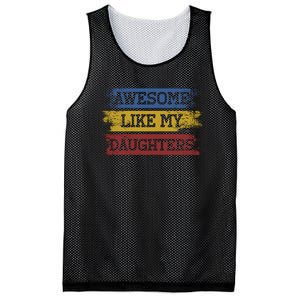 Awesome Like My Daughters Parents Day Gift Mesh Reversible Basketball Jersey Tank