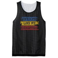 Awesome Like My Daughters Parents Day Gift Mesh Reversible Basketball Jersey Tank