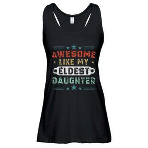 Awesome Like My Eldest Daughter Retro Funny Fathers Day Ladies Essential Flowy Tank