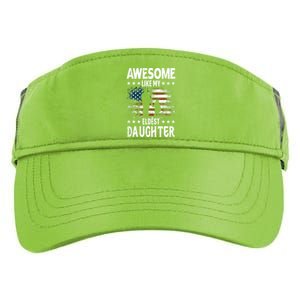 Awesome Like My Eldest Daughter Retro Usa Flag Fathers Day Adult Drive Performance Visor