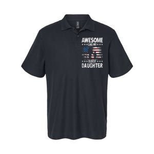 Awesome Like My Eldest Daughter Retro Usa Flag Fathers Day Softstyle Adult Sport Polo