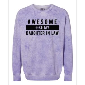 Awesome Like My Daughter In Law Family Lovers Colorblast Crewneck Sweatshirt