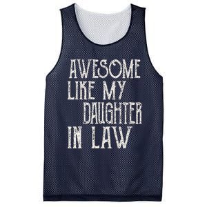 Awesome Like My Daughter In Law Funny Fathers Day Mesh Reversible Basketball Jersey Tank