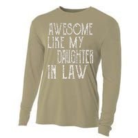 Awesome Like My Daughter In Law Funny Fathers Day Cooling Performance Long Sleeve Crew