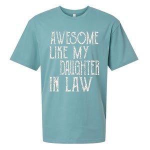 Awesome Like My Daughter In Law Funny Fathers Day Sueded Cloud Jersey T-Shirt