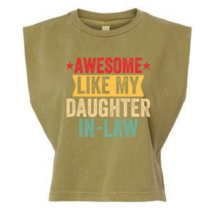 Awesome Like My Daughter In Law Family Lovers Garment-Dyed Women's Muscle Tee