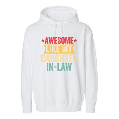 Awesome Like My Daughter In Law Family Lovers Garment-Dyed Fleece Hoodie