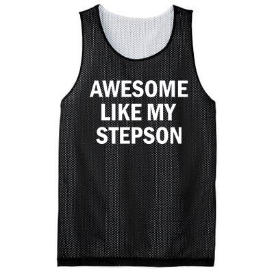 Awesome Like My Stepson Mesh Reversible Basketball Jersey Tank