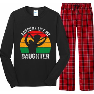 Awesome Like My Daughter Juneteenth Black Melanin African Long Sleeve Pajama Set