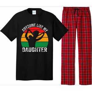 Awesome Like My Daughter Juneteenth Black Melanin African Pajama Set